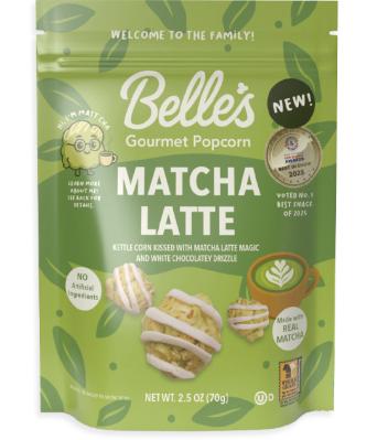 Belles Gourmet Popcorn - Matcha Latte 12 Counts