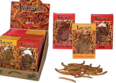 Hotlix Snax - Larvets Worm Snax - Assorted 24 Count