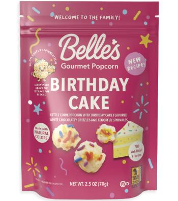 Belles Gourmet Popcorn - Birthday Cake 12 Counts