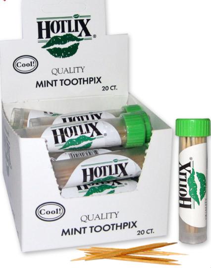 Hotlix Toothpick - Mint 20 Count