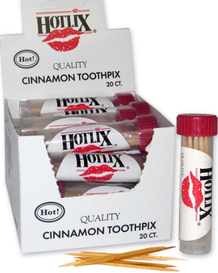 Hotlix Toothpick - Cinnamon 20 Count