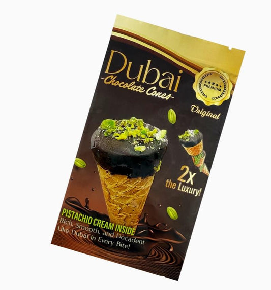 Dubai Chocolate Cones - with Pistachio Cream - x2 the Luxury 10 Counts