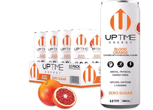 Uptime Energy: Blood Orange Zero Sugar 12 Count