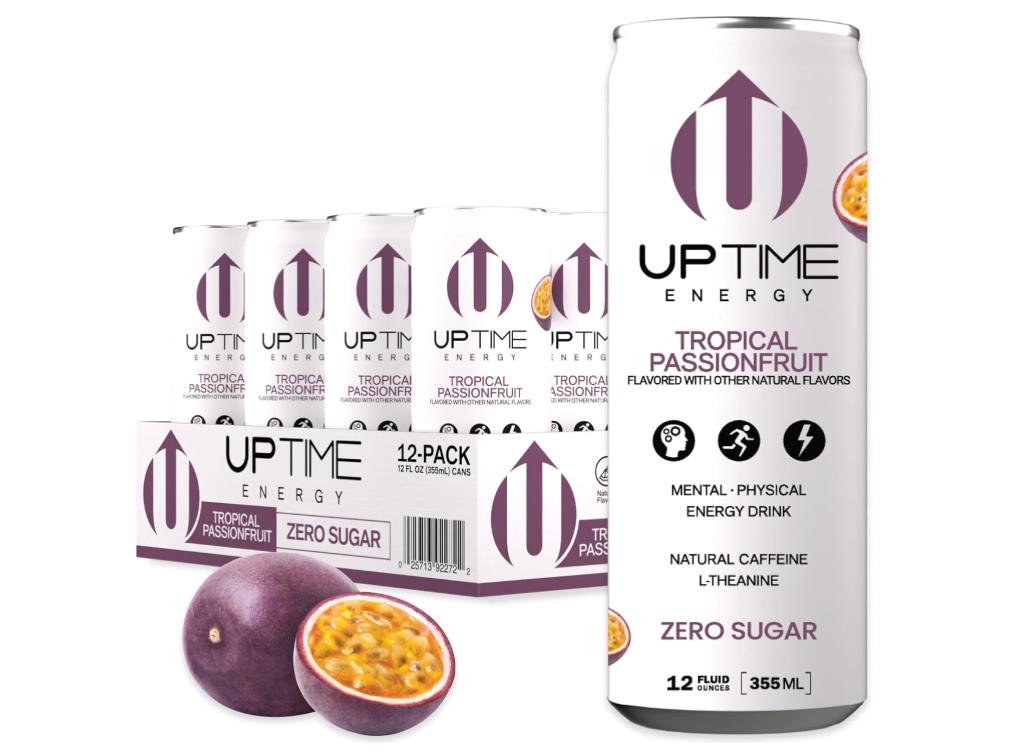 Uptime Energy: Tropical Passionfruit Zero Sugar 12 Count