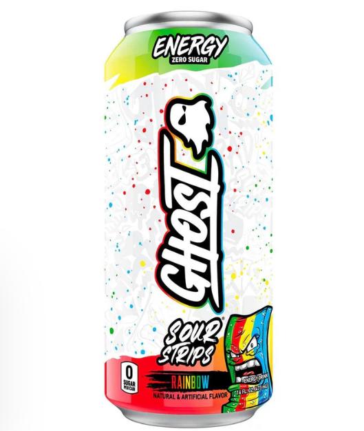 Ghost Energy: Sour Strips Rainbow 12 Count