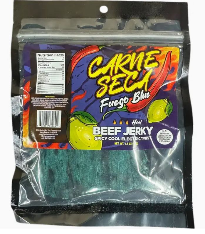 Carne Seca Beef Jerky: Fuego Blue 16 Count