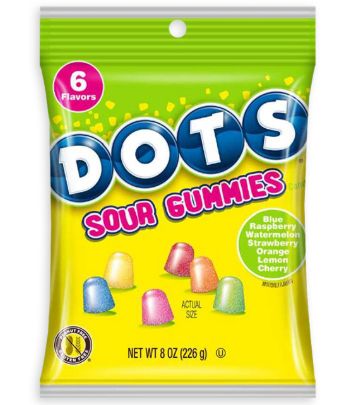 Toostie: Dots Sour Gummies 8 Count