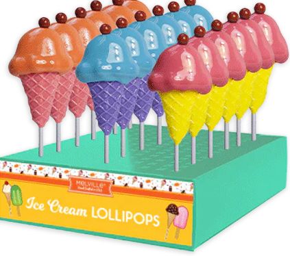 Melville Ice Cream Cone Lollipops 24 Count