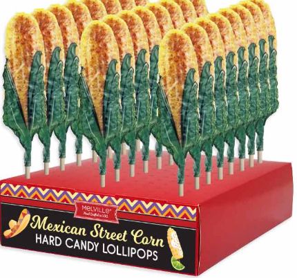 Melville Mexican Spicy Street Corn Lollipops 24 Count