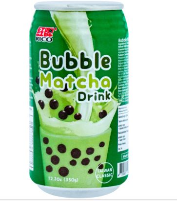 Rico Bubble Tea W/ Tapioca - Matcha 24 Count