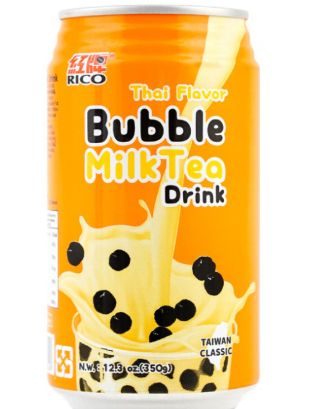 Rico Bubble Tea W/ Tapioca - Thai Tea 24 Count