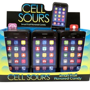 Cell Sours Tin W/ Smart Fruit Candy 18 Count
