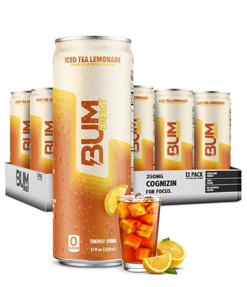 Bum Energy Iced Tea Lemonade 12 Count