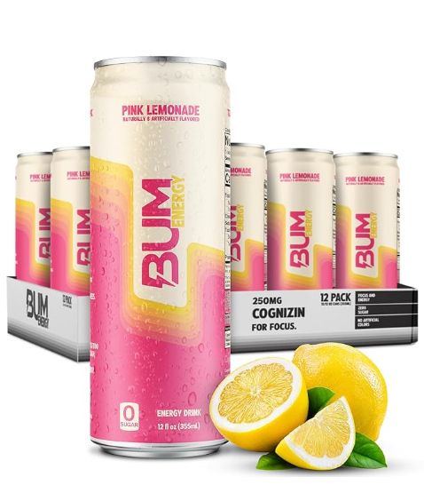 Bum Energy Pink Lemonade 12 Count