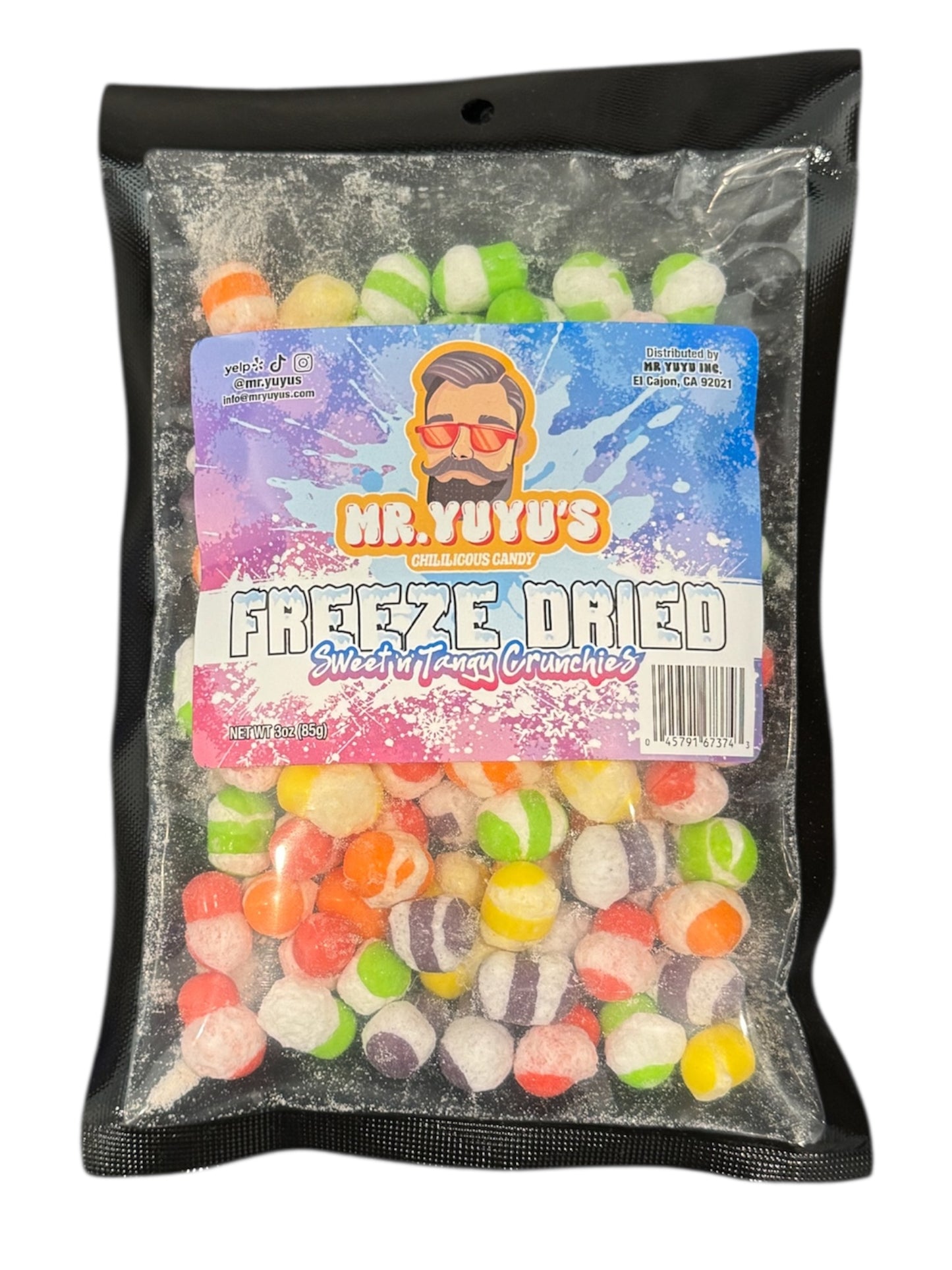 Mr. YuYu's Freeze Dried Sweet and Tangy Crunchies 12 count