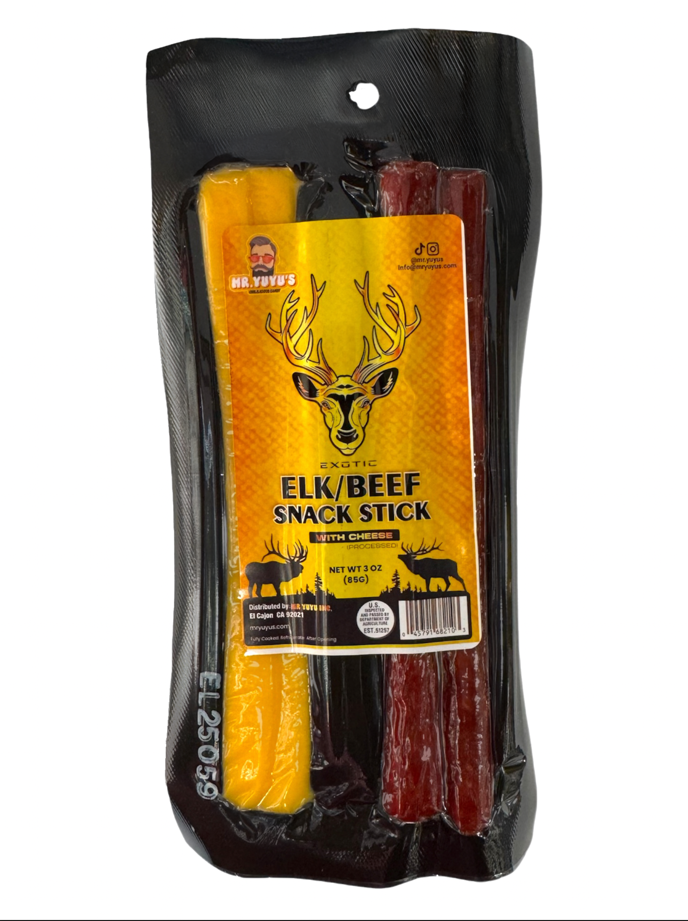 Mr. YuYu's Elk/Beef Snack Stick 6 count