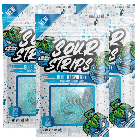 Sour Strips Blue Raspberry 10 count
