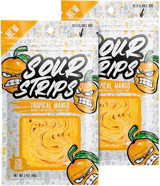 Sour Strips Tropical Mango 12 count