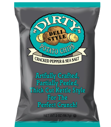Dirty Chips Cracked Pepper & Sea Salt 25 count