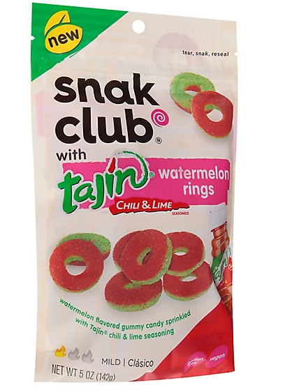 Snak Club Tajin Watermelon Rings 12 count