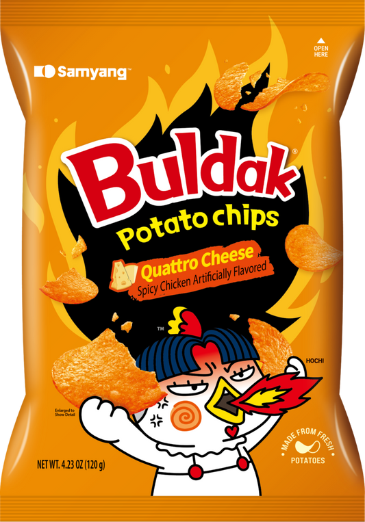 Samyang Buldak Potato Chips Quattro Cheese 12 count