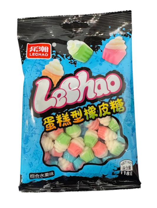 LeChao Cake Shaped Gummy Candy 12 count