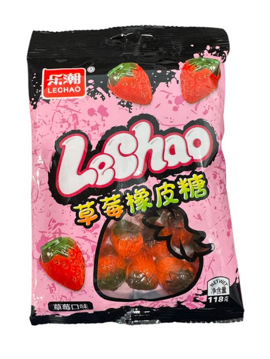 LeChao Strawberry Gummy Candy 12 count