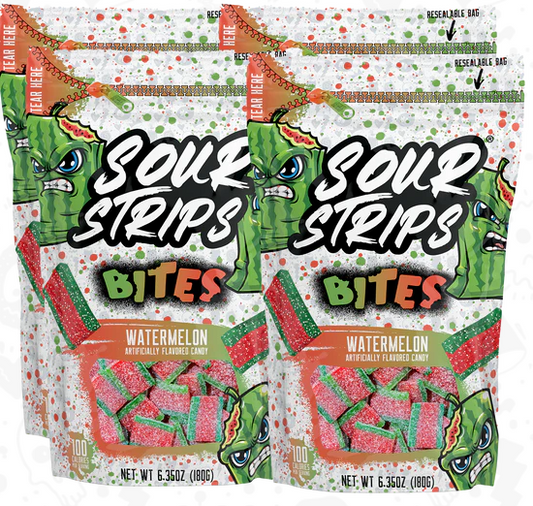 Sour Strips Bites Watermelon 10 count