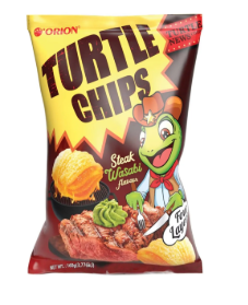 Turtle Chips Steak Wasabi 12 Count
