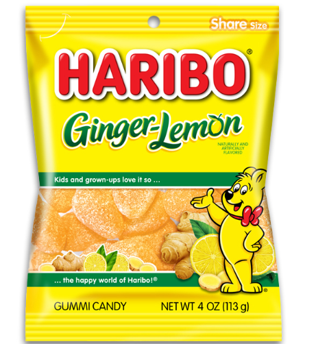 Haribo Ginger Lemon 12 Count