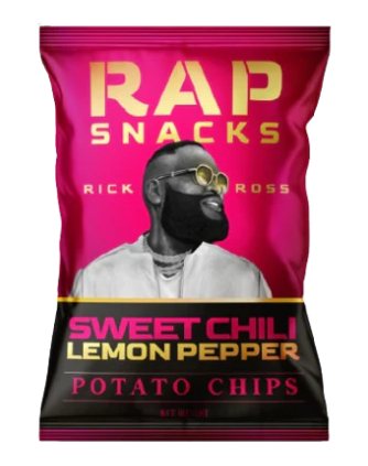 Rap Snacks Chips Rick Ross-Sweet Chili/Lemon Pepper 10 Count
