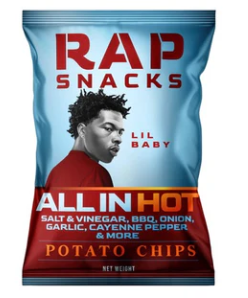 Rap Snacks Chips Lil Baby-All in Hot Flavor 10 Count