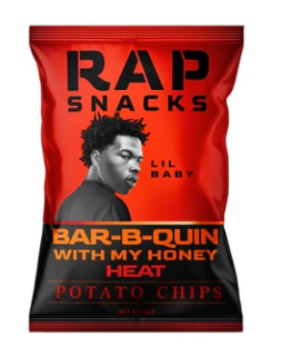 Rap Snacks Chips Lil Baby-BBQ W/ Honey Heat 10 Count