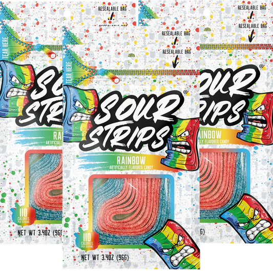 Sour Strips Rainbow 10 count