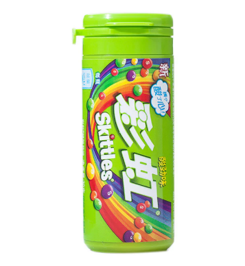 Skittles Tube Colorful Inflatable Sour  (Green) 30g 12 Count