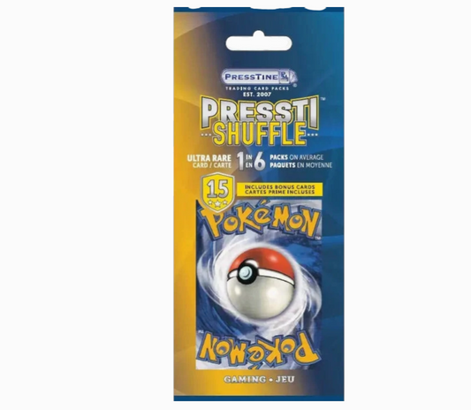 Pokemon Cards Presstine Pressti Shuffle 15 Card Pack 12 count