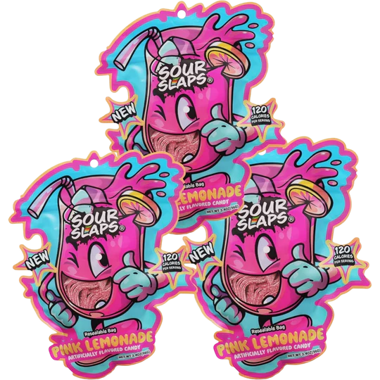Sour Slaps Pink Lemonade 12 count