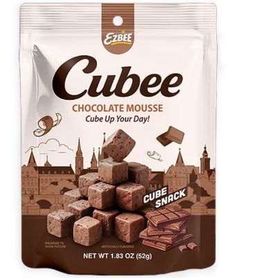 Ezbee Cubee Snack Chocolate 16 Count