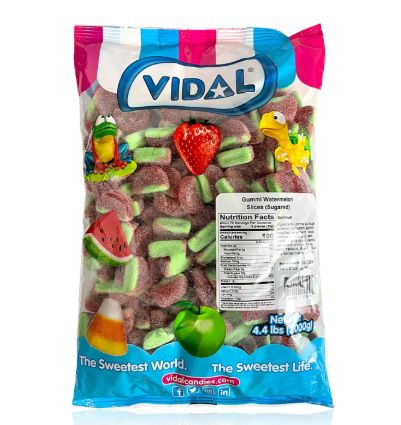 Vidal Watermelon Sliced Gummi 4.4LB 1 Count