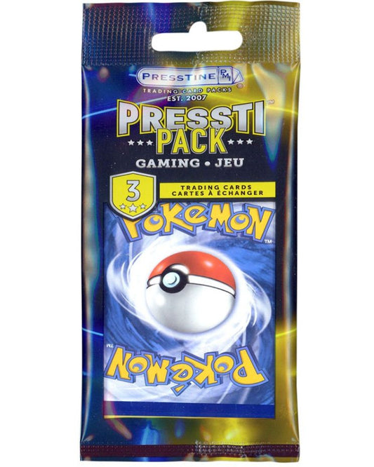 Pokemon Cards Presstine Pressti Shuffle 3 Card Pack 12 Counts