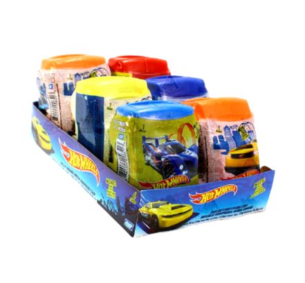 Bondy Fiesta Hot Wheels Compress Candy & Toy 8 Count