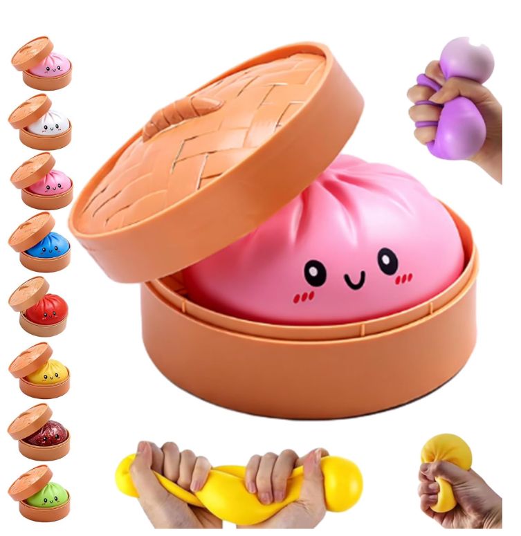 Viral Squishy Toys Dumplings - Assorted 24 Count