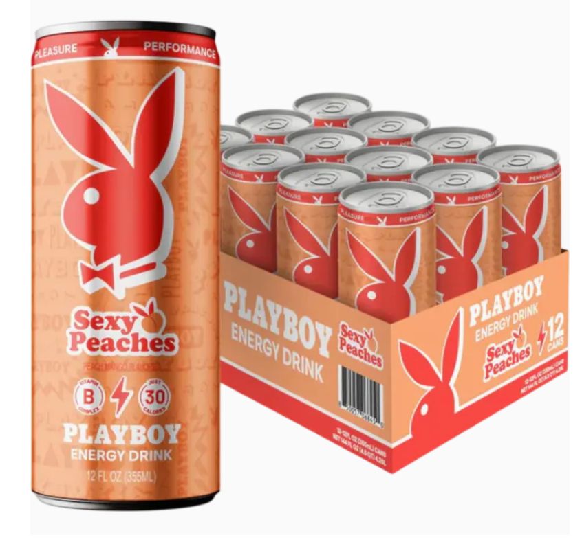 Playboy Energy Drink Sexy Peaches 12 Count