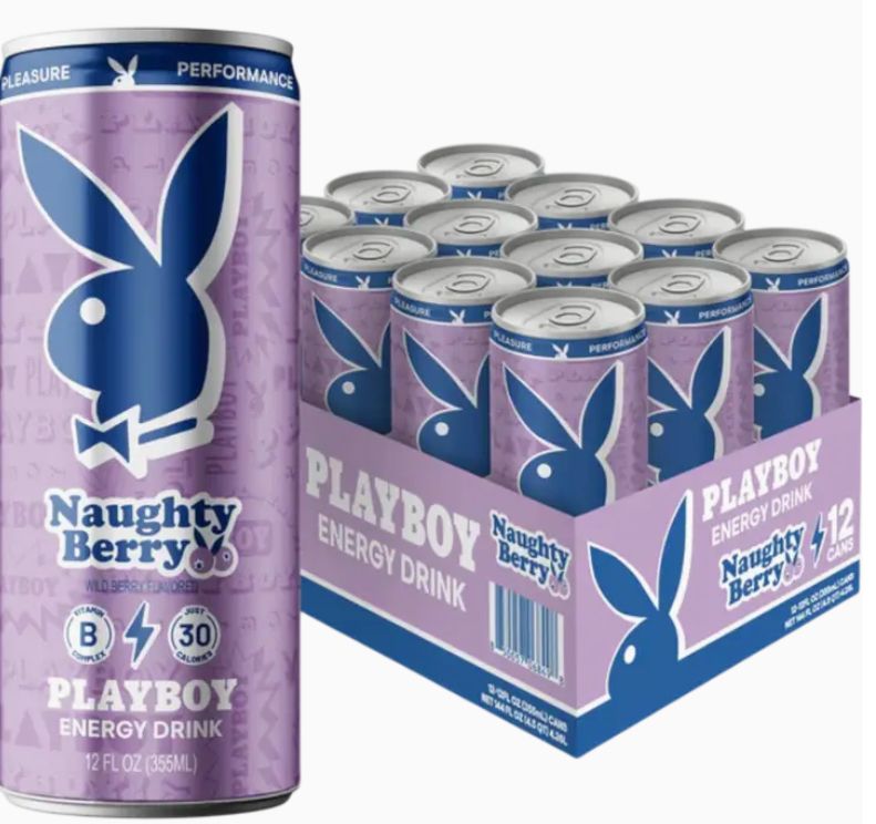 Playboy Energy Drink Naughty Berry 12 Count