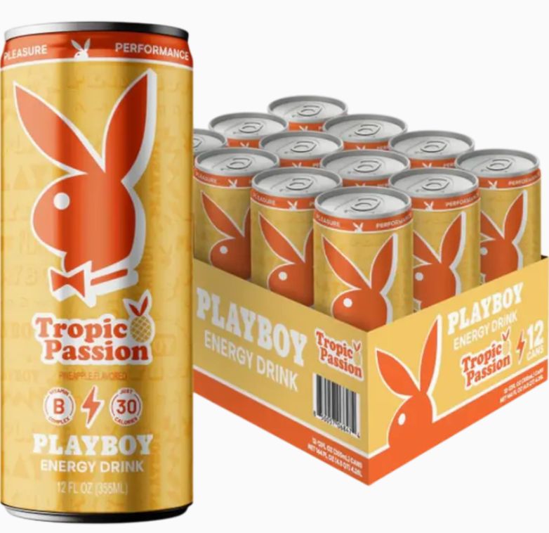 Playboy Energy Drink Tropic Passion 12 Count