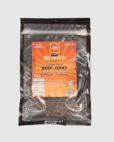 Mr. YuYu's Beef Brisket Straight Whiskey Jerky 6 count