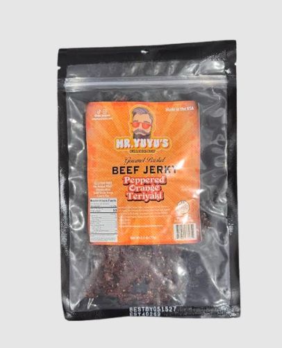 Mr. YuYu's Beef Brisket Peppered Orange Teriyaki Jerky 6 count