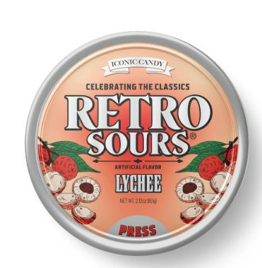 Ionic Candy - Retro Sours Tins Lychee 16 Count