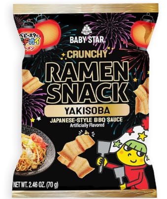 Baby Star Crunchy Ramen Snack Yakisoba 12 Count