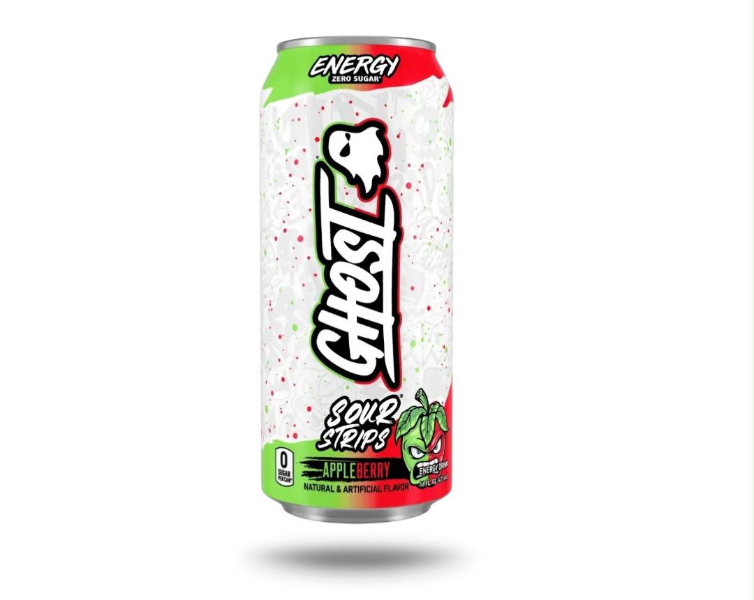 Ghost Energy Sour Strips Apple Berry 12 Count
